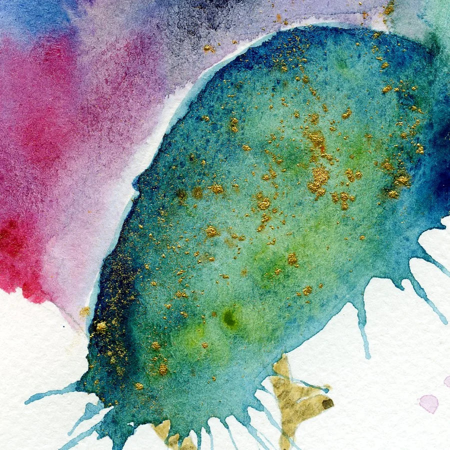 Whimsical Cockerel A4 print (297 x 210 mm) with white mount.
