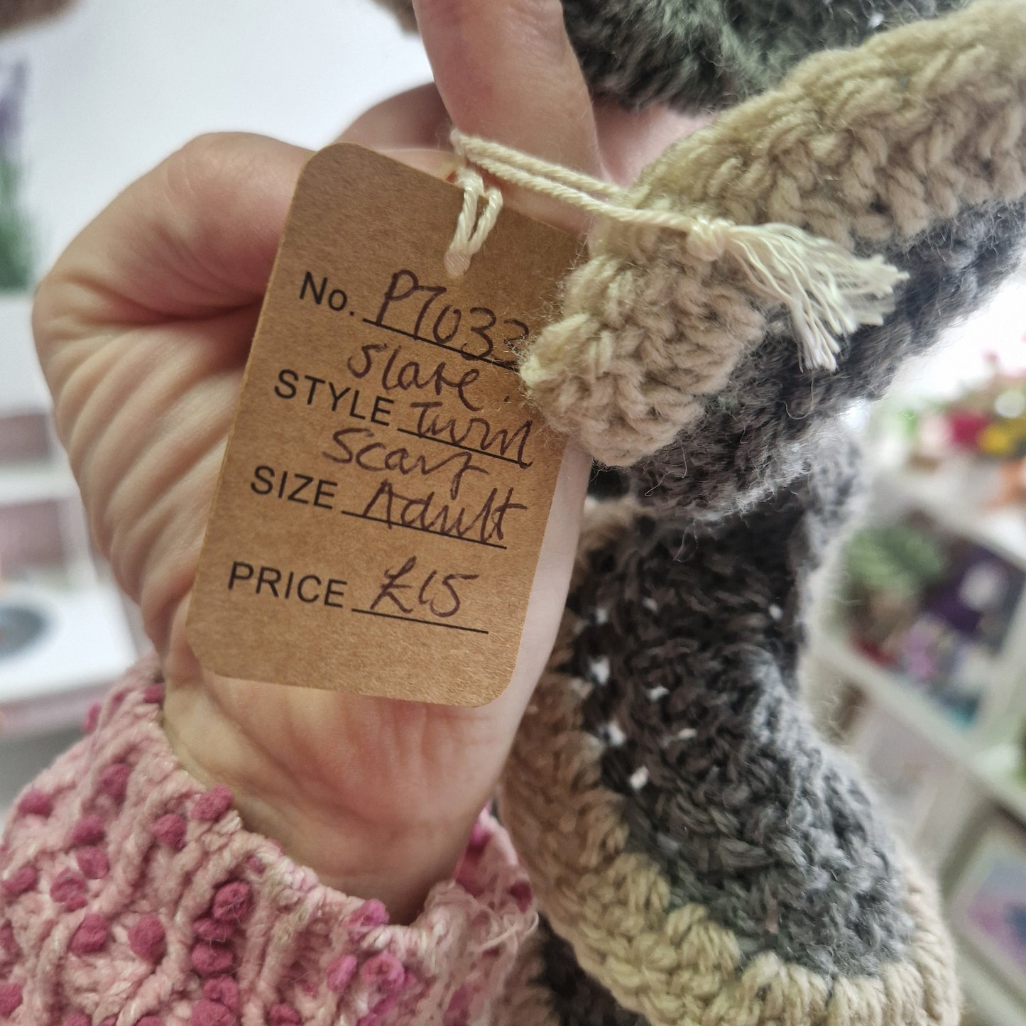Slate Twirl Scarf PT033