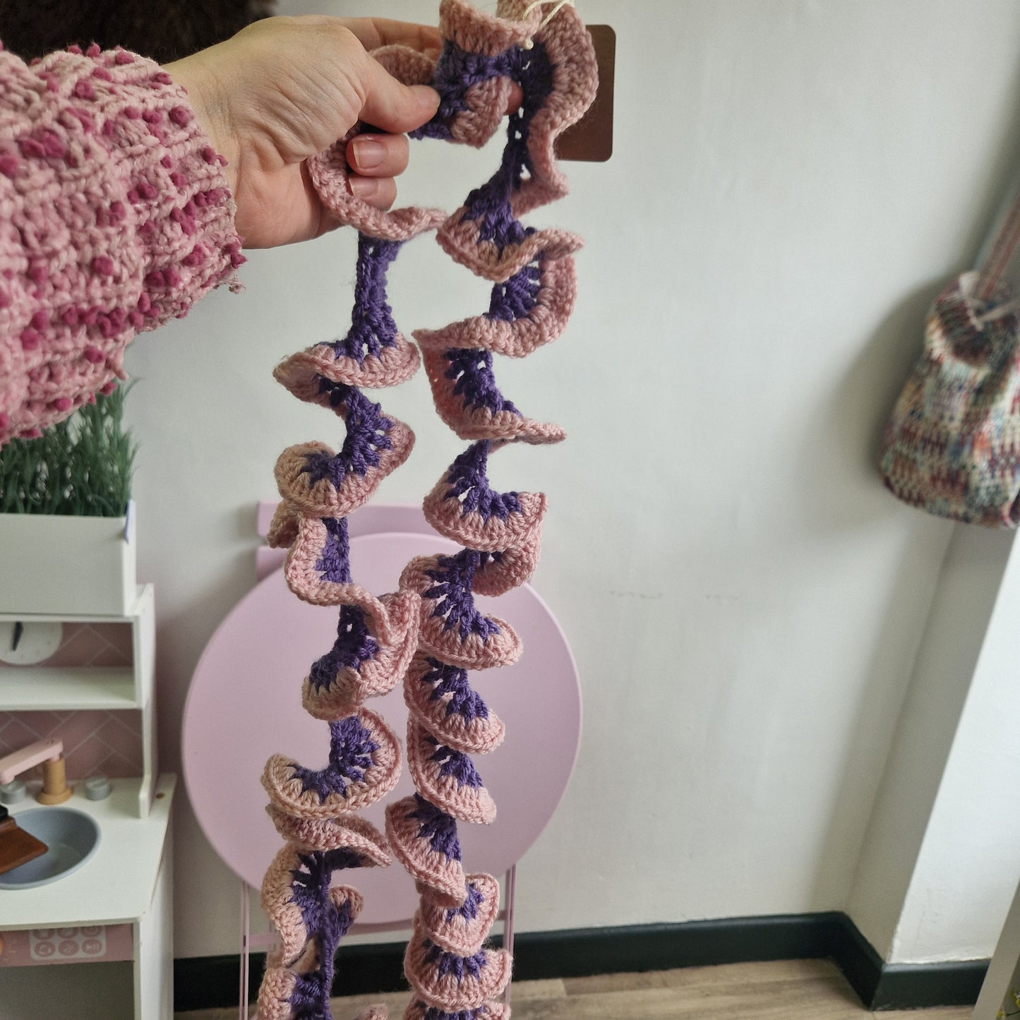 Lilac Twirl Scarf PT090