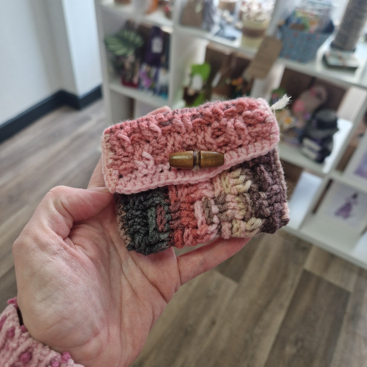 Pink and purple purse PT103