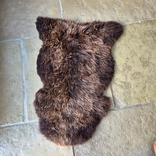 Small Brown Sheepskin Rug Number 75