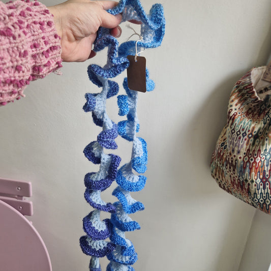 Baby Blue Twirl Scarf PT081