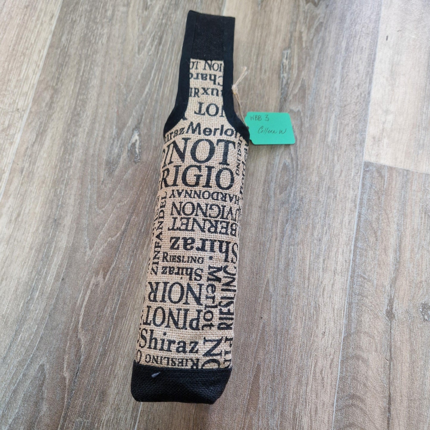 Handmade fabric bottle bag/ carrier WBB3