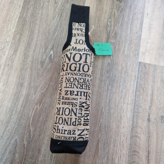 Handmade fabric bottle bag/ carrier WBB3