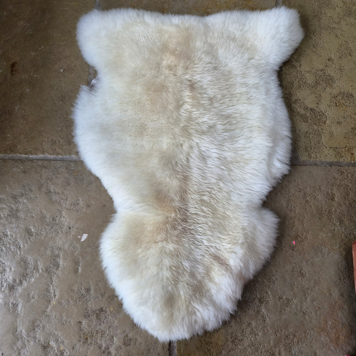 Medium Cream Sheepskin Rug Number 66